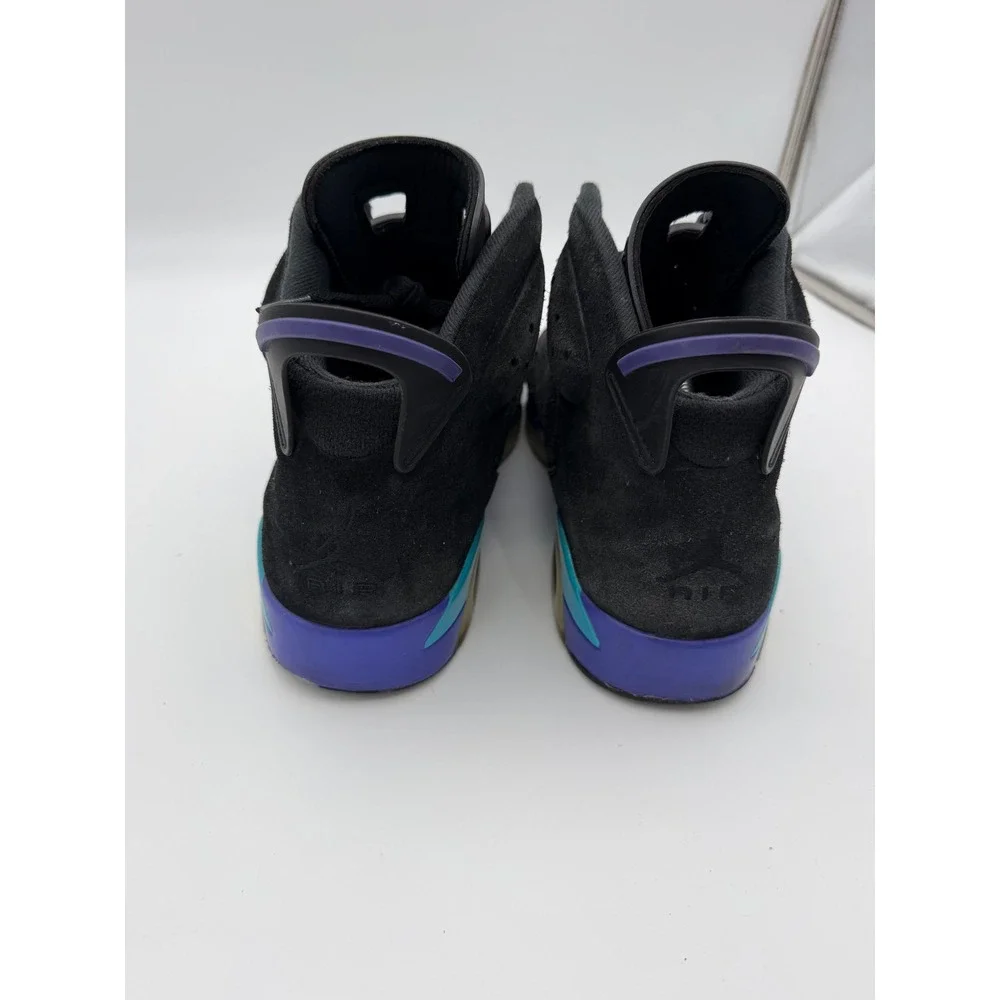 Nike Air Jordan 6 Retro Aqua Black Suede CT8529-004 Mens SZ 13 High Top Sneaker